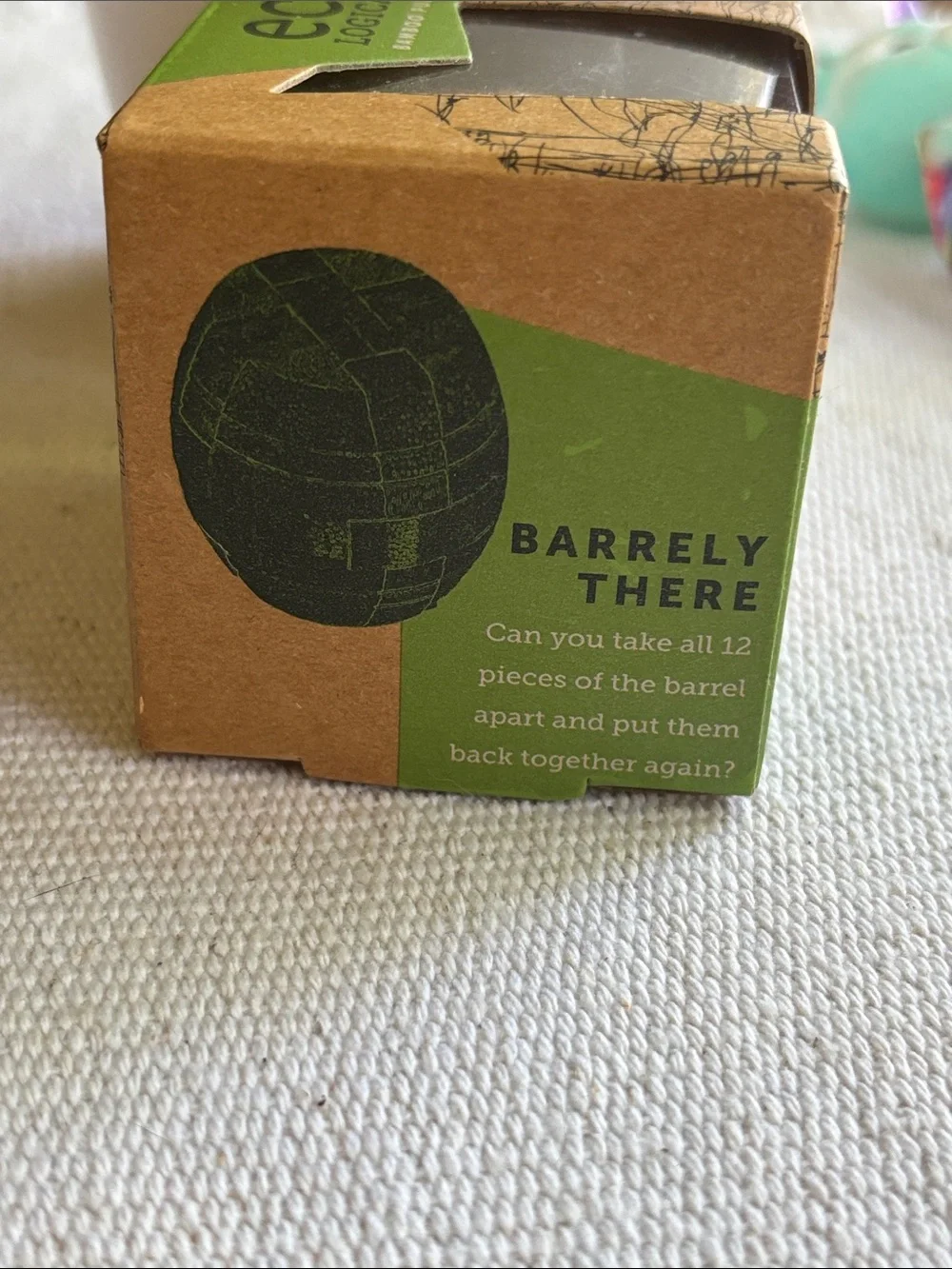Eco-Logicals Bamboo Barrel Puzzle - Barely There wooden toy
